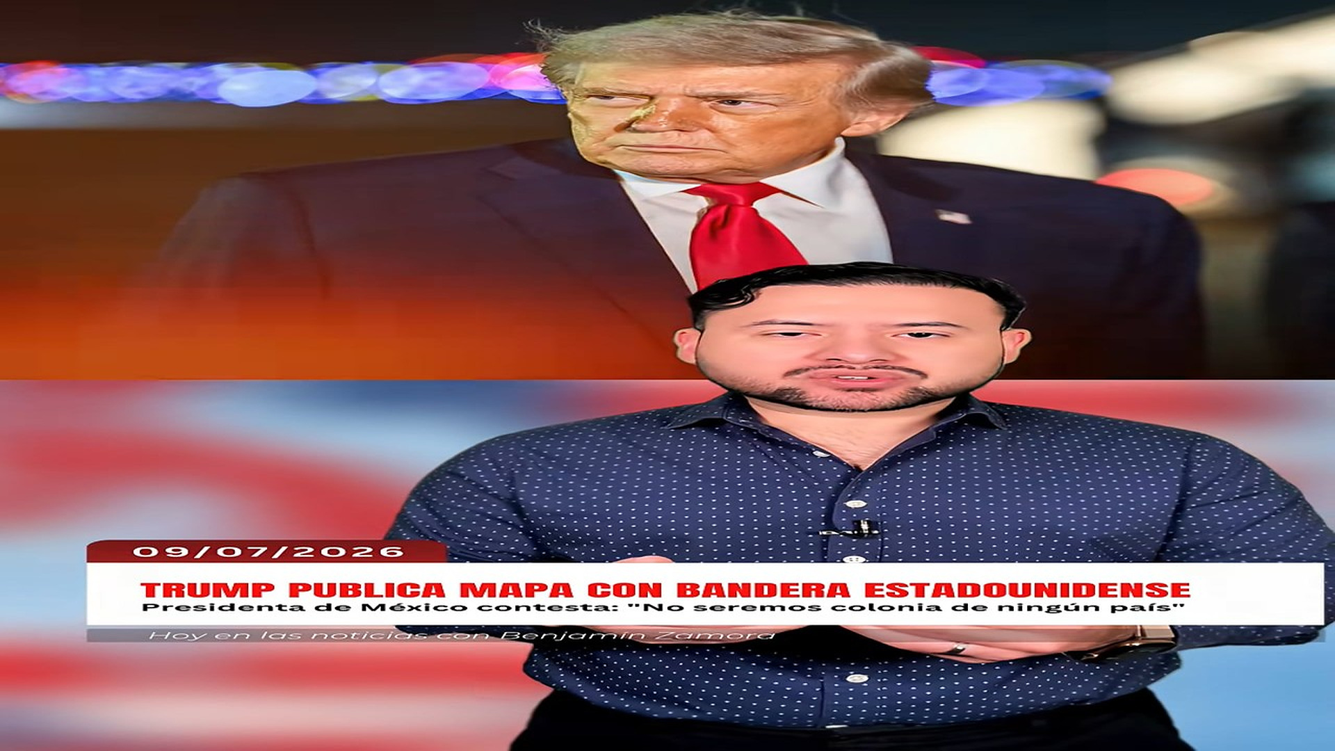 D1109071_Trump publica mapa donde aparecen México y Canadá como territorios estadounidenses. La presidenta Sh_part2